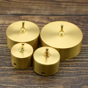 卧室床头公寓墙壁黄铜壁灯拔动开关灯具电源控制ON 盘 OFF复古老式