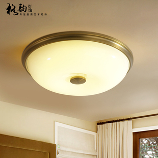 美式 阳台玄关主卧室灯房间灯复古客厅灯田园LED吸顶灯 吸顶灯