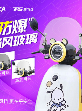 适用于九号电动车Q系风挡Q80C Q85C Q90改装前挡风玻璃配件