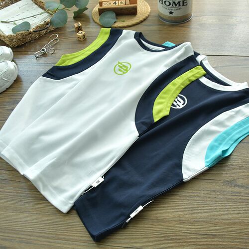 男童速干背d心无袖T恤夏季舒爽透气儿童休闲排汗训练运动上衣