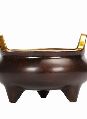 直供工制作 金属工艺品 做旧仿古 烧香炉 宗教庙宇用品 铜摆件