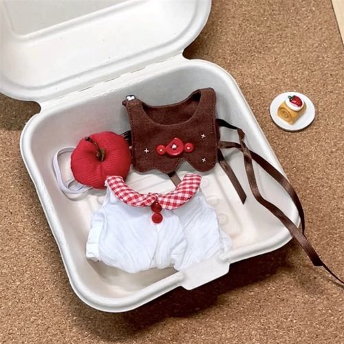 一杯小蛋糕水果系列10cm棉花娃G娃娃衣海星正常体套装现货夏