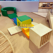 钻洞攀爬触觉爬滑感统训练器材幼儿园儿童软体设备