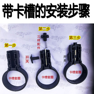 铝合金伸缩竹节梯升降直梯家用人字梯子配件塑胶防滑脚垫圆形脚套