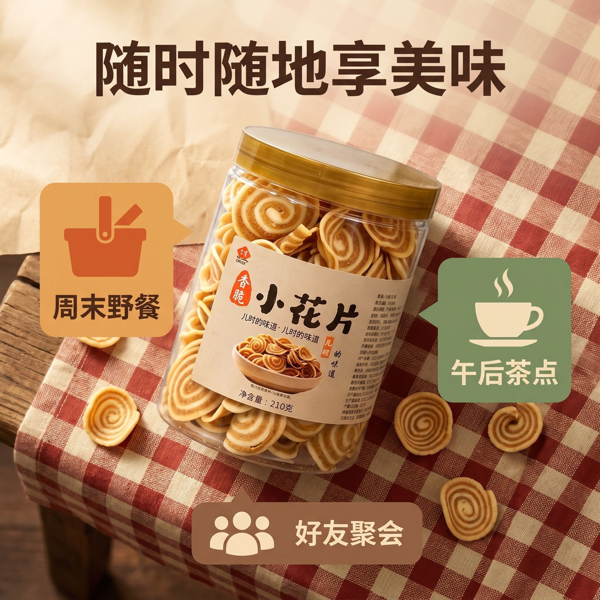 猫耳朵零食薄脆湖南特产小吃美