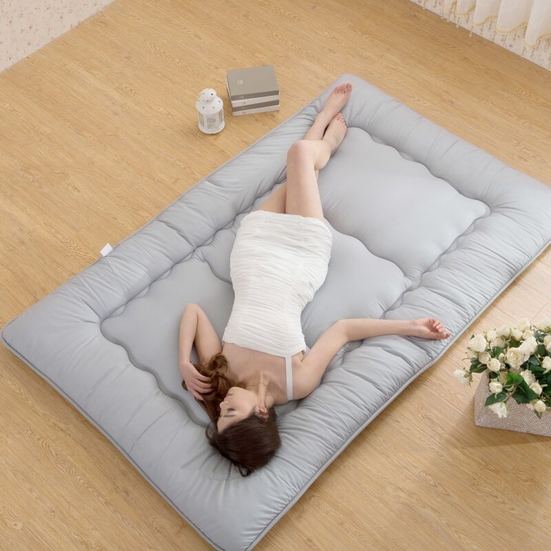 日式地铺加厚保暖防滑榻榻米床垫可折叠双人睡垫1.5m床褥子1.8米