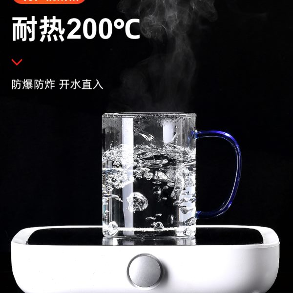 耐高温带把玻璃杯家庭待客套装家用泡茶杯子喝水杯具客厅水壶茶具