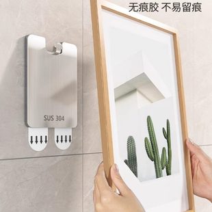 婚纱照专用挂免打孔挂画无痕钉画框粘钩挂钩固定神器照片墙钉相框