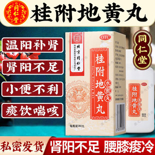 桂附地黄丸同仁堂北京正品官方旗舰店浓缩水密丸中成药肾阳虚补肾