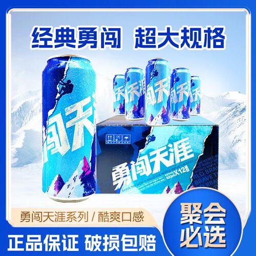 华润雪花勇闯天涯啤酒500mlx12听