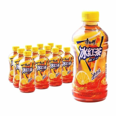 康师傅瓶装饮料冰红茶茉莉蜜茶鲜果橙康师傅330ml*12瓶冰红茶