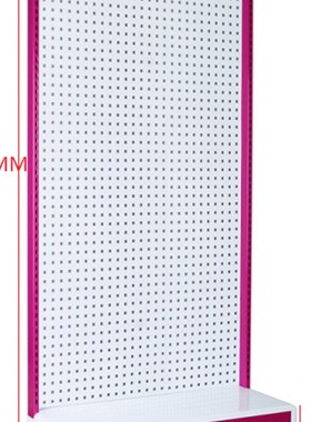 单面靠墙洞洞板柜架88x200多孔柜架/88Ox220三角弧形灯箱