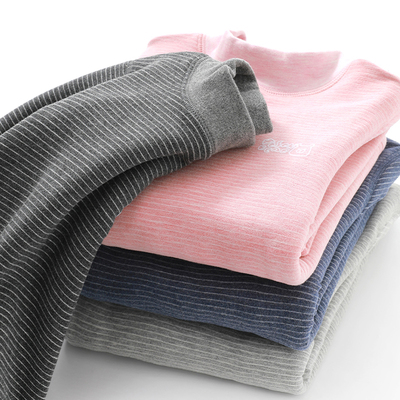 儿童保暖衣加厚加绒男童秋衣女童单件上衣冬季内搭内衣宝宝打底衫