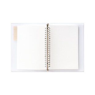 德派活页线圈本学生简约横线笔记本子加厚磨砂透明网格空白记事本