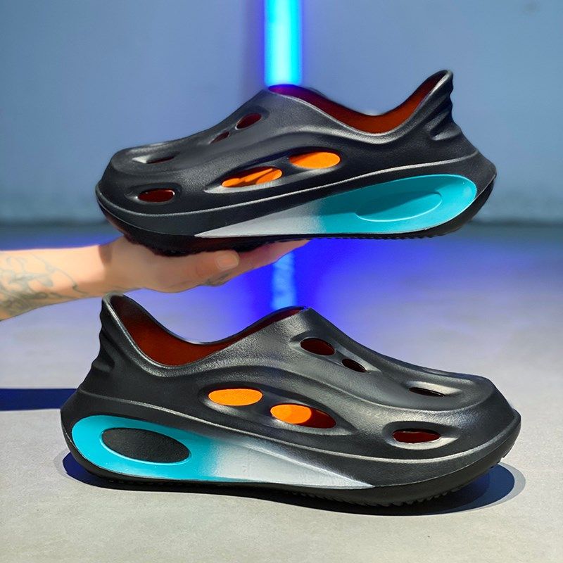 洞洞鞋男款夏季全包外穿防滑沙滩踩屎感凉拖厚底耐磨开车运动凉鞋,流行男鞋,洞洞鞋,淘宝优惠券,粉丝福利购,淘宝优惠卷