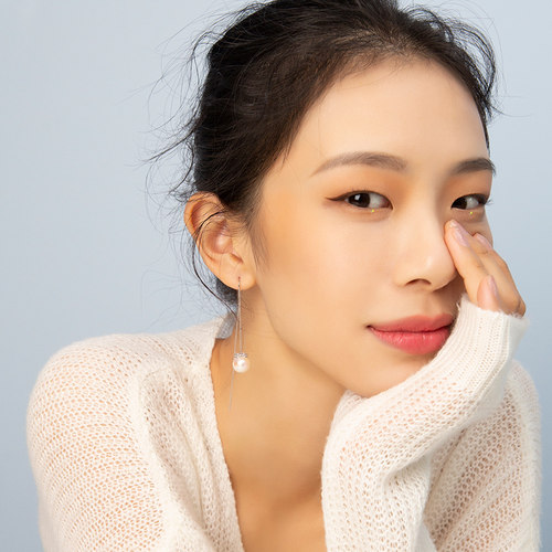 珍珠独特长款耳线女2021年新款潮气质耳环超仙小众简约冷淡风耳饰