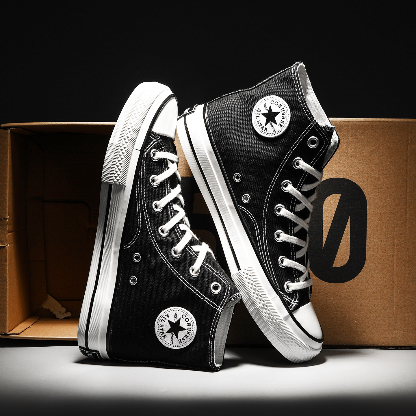 thumbnail for Official flagship store genuine 1970s canvas shoes high-top board shoes women's shoes trendy low-top fashion unisex style