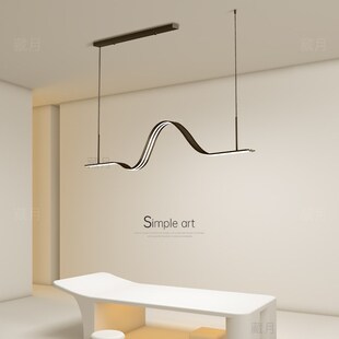 创意ld吊灯现代灯长条灯设计师饭厅餐桌吧台灯中山灯具