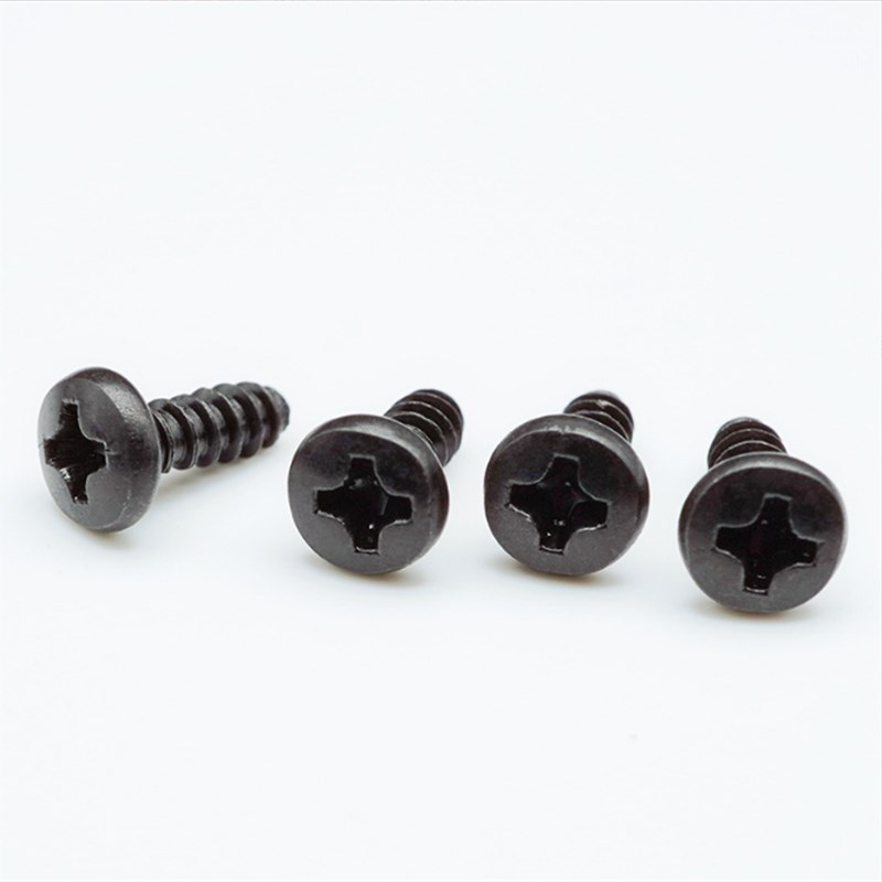 发黑BB大盘头M平尾自攻螺丝 镀黑十字圆头螺丝盘头自攻牙螺钉