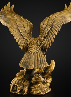 黄铜大展宏图老鹰办公室雄鹰展翅大鹏展翅大号铜鹰工艺品