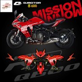 适用摩车钱江赛纸个性 防水国潮车局部车壳侧板