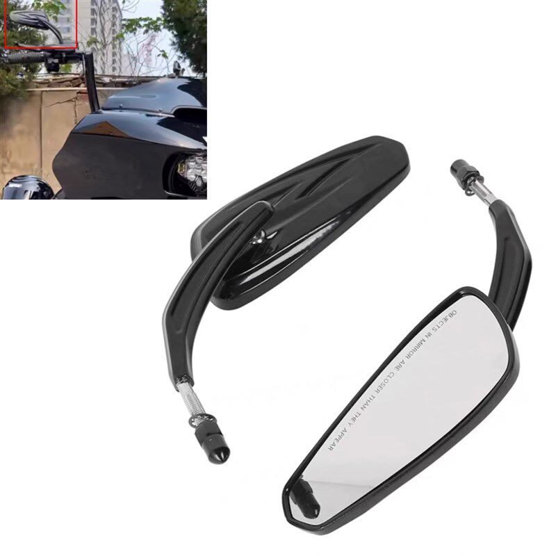 适用哈雷  街霸 路威 滑翔 路王软尾豪雅 后视镜反光镜