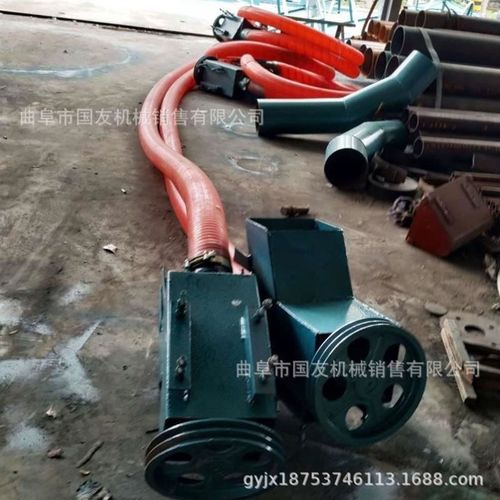 电动橡胶软管吸粮机车挂式铁管螺旋I吸粮机小型家用软管吸粮机