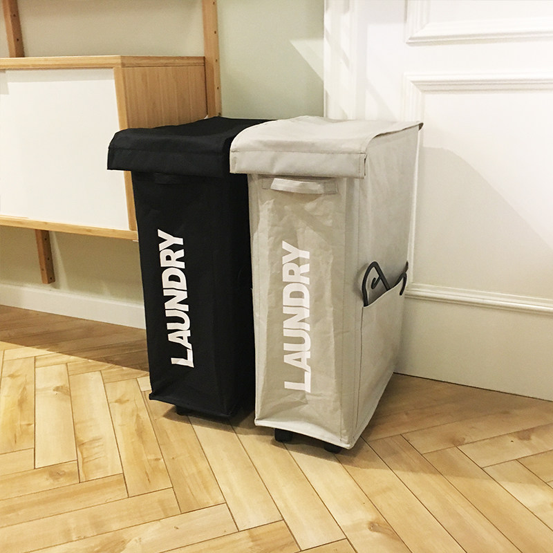 带轮脏衣服收纳筐浴室收纳篮儿童玩具收纳衣服筐带盖牛津布洗衣篮,收纳整理,脏衣篮,淘宝优惠券,粉丝福利购,淘宝优惠卷