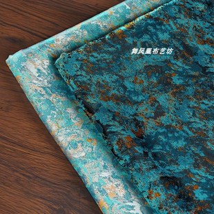 DIY装 油画质感旗袍马甲P汉服 织锦缎提花面料 饰布料 璀璨星河