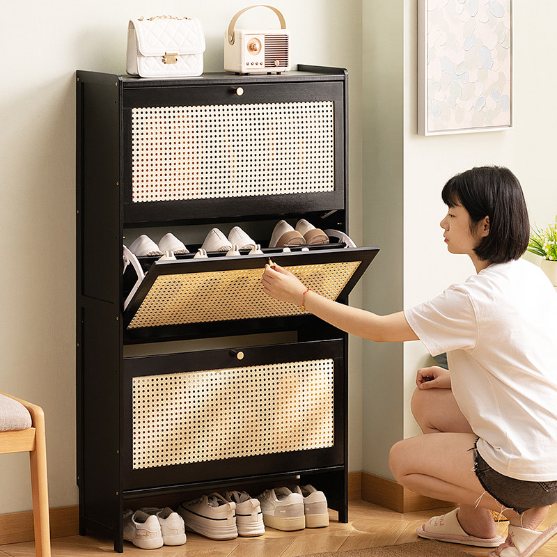 超薄鞋柜家用门口入户翻斗鞋架子简易收纳神器省空间2023新款爆款,住宅家具,鞋架,淘宝优惠券,粉丝福利购,淘宝优惠卷
