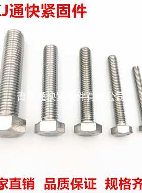 ISO4014 ISO4017六角头螺栓 A4-70 A4-80不锈钢螺栓 非标螺丝定