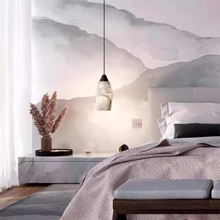 设计师西班牙天然云石小吊灯轻奢客厅餐吧电视背景卧室床头长线灯