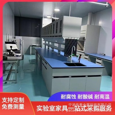 供宁波舟山余姚慈溪宁海实验台工作台钢木实验台全钢边台化验室