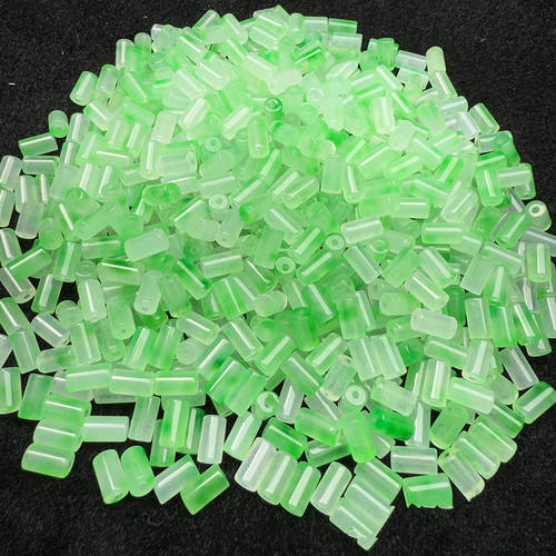 翡翠巴山翠冰飘绿5x9桶珠diy饰品配饰玉手链项链玉石散珠配件批发