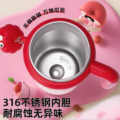 316不锈钢吸管保温杯带茶漏水杯女2025新款高颜值大容量冰霸杯子