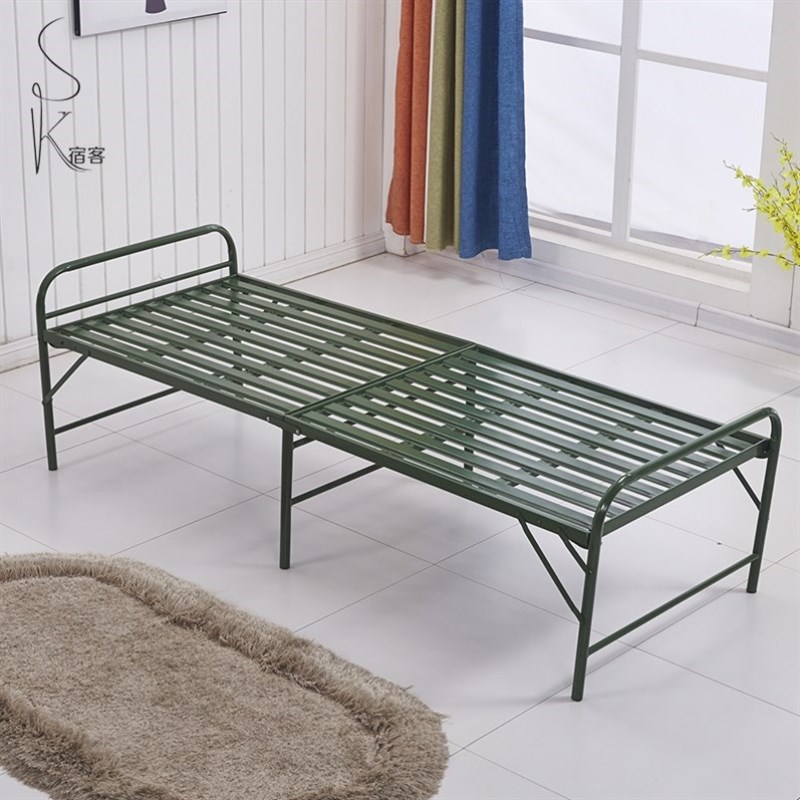 钢丝床单人折叠80公分的单人床90cm宽钢丝床可折叠午休床午睡床