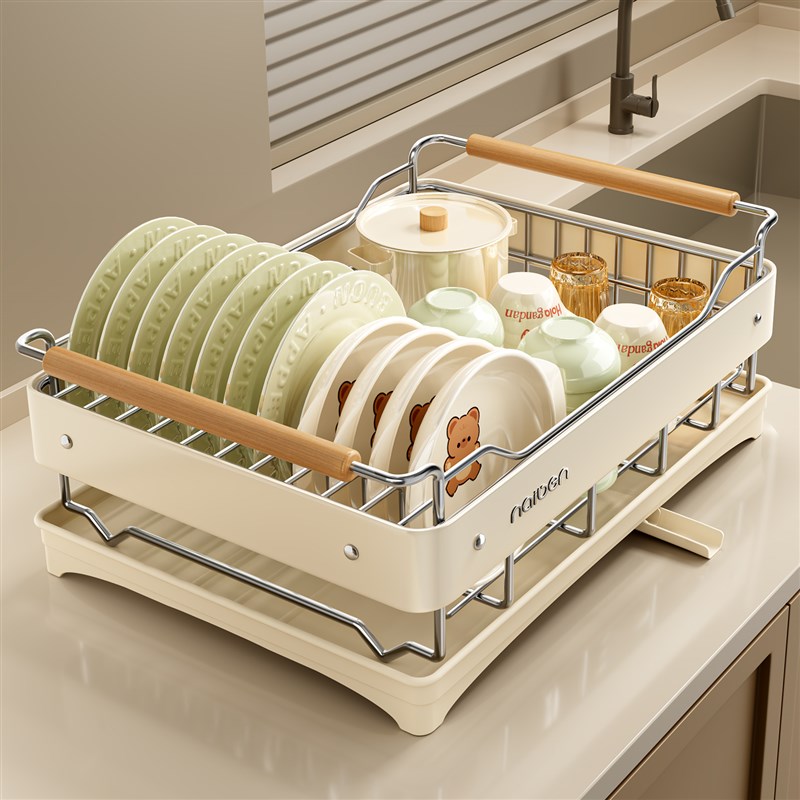 厨房碗碟碗盘收纳架置物架收纳盒家用台面多功能沥水架放碗架碗筷