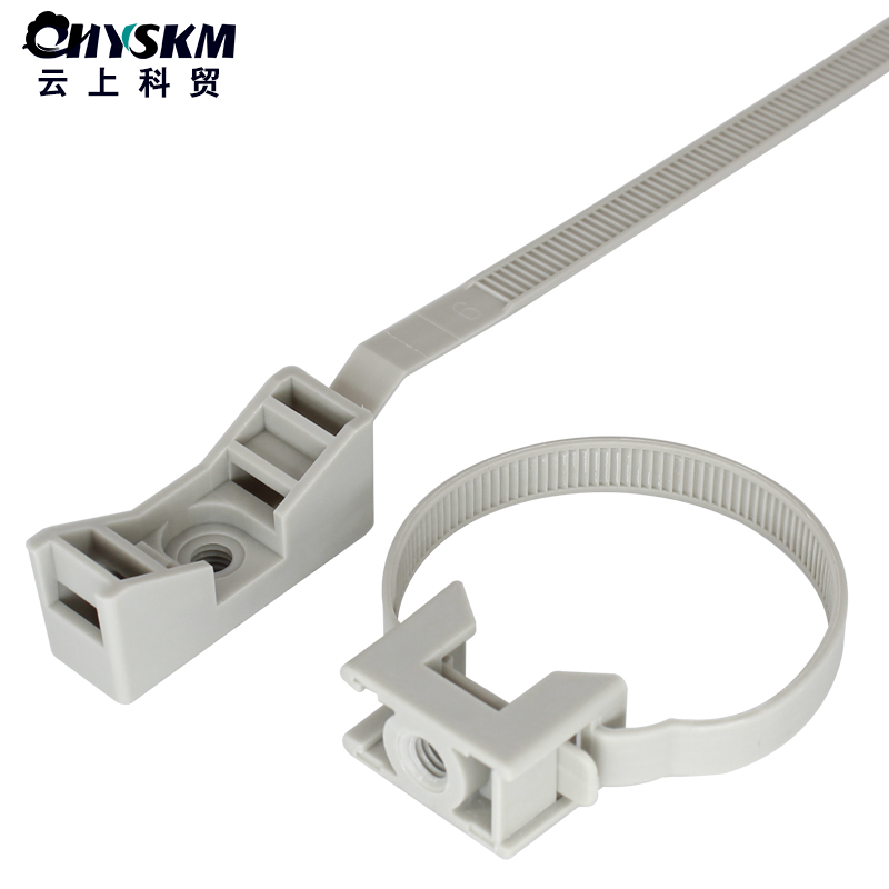 固定锁式扎带空调管保温管线缆管塑料尼龙扎带捆绑约束加厚卡扣