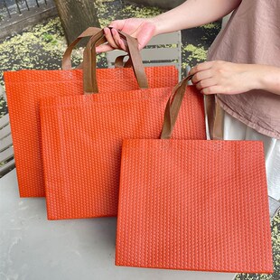 采购产品高端压花无纺布服装商店服装包C装袋购物包装手袋儿童和