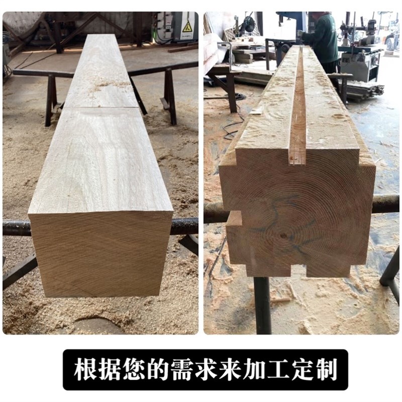 菠萝格防腐木方条建筑方木工程枕木垫木原木古建长廊圆木实木板材