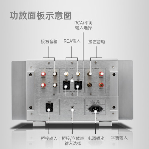 迈格引力猫哥PA101场效应管甲类大功率单声道hifi发烧后级功放机