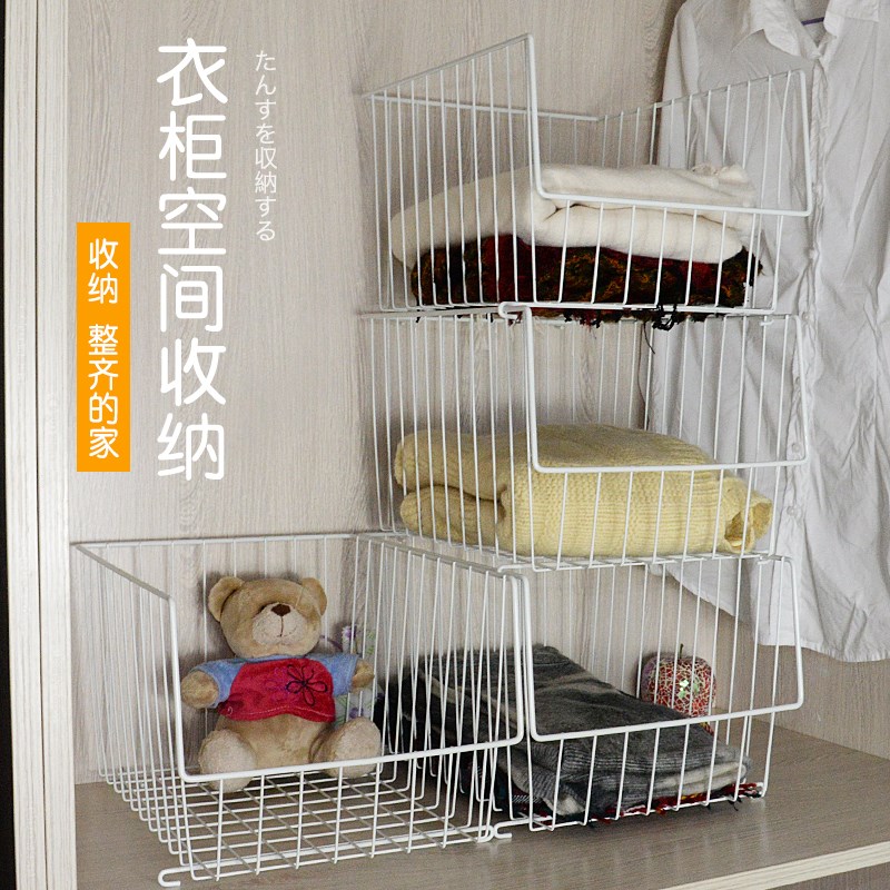 天台悦先衣柜分层隔板下挂架房间卧室内置衣物收纳神器置物架衣橱