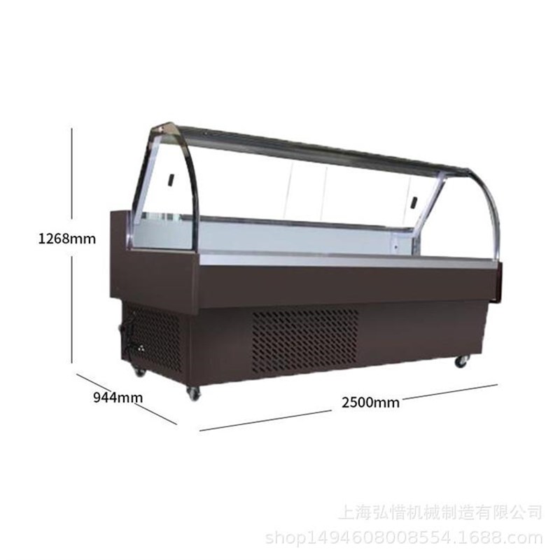 冷鲜肉展示柜商用凉菜卤菜柜鲜鸡肉鸡爪猪肉保鲜柜卧式冰柜鲜肉柜