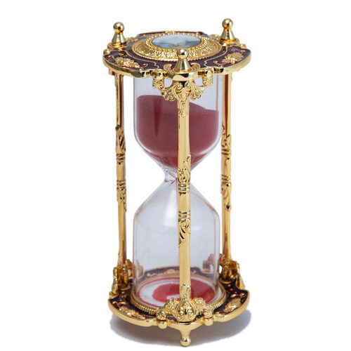 金属沙漏计时器15分钟家居饰品装饰客厅摆件生日结婚礼物新婚闺蜜