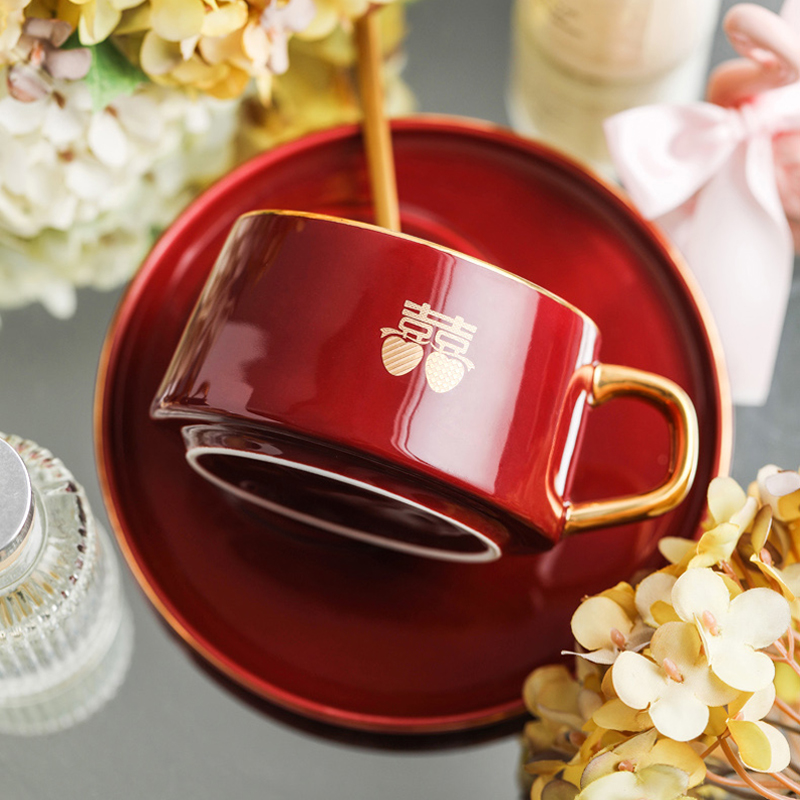 新婚礼物送新人闺蜜订婚夫妇的实用高级婚礼杯子新娘女结婚礼品