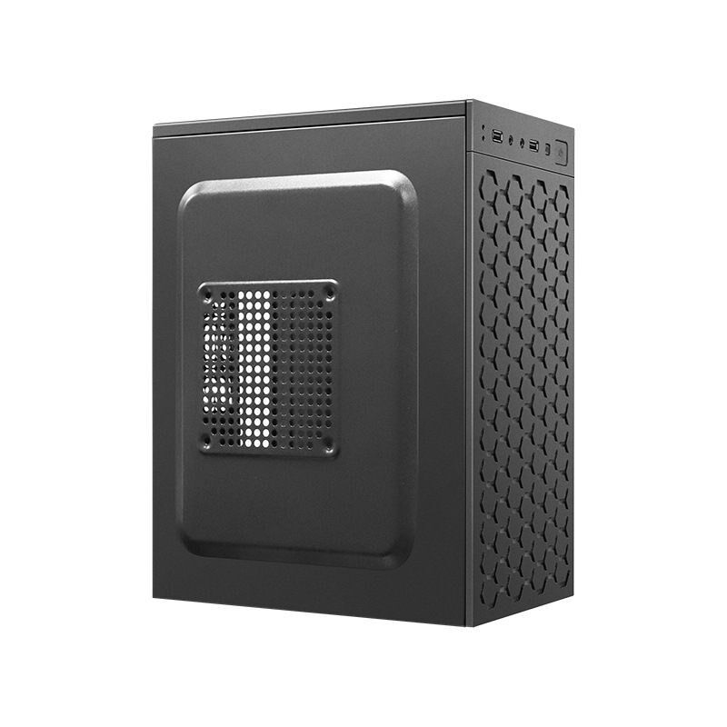积至P8简约小机箱 台式商务办公家用防尘背线itx电脑迷你机箱