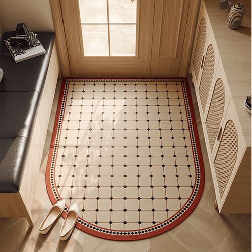 入户门地垫PVC可擦洗可裁剪防滑进门H口门垫脚垫家用玄关免洗地毯