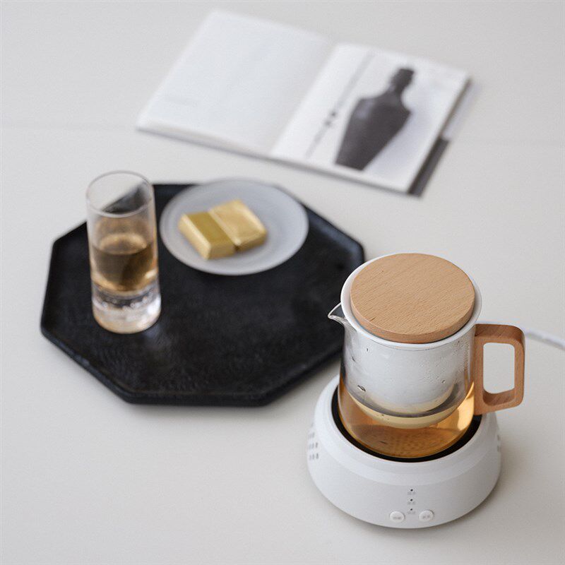 闻说晴白煮茶套装 电陶炉煮茶壶家用耐高温玻璃泡茶壶小型煮茶器