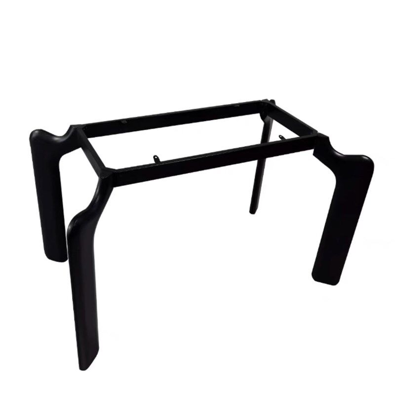 意式岩板餐桌腿支架碳素钢大象腿桌架实木书桌支撑架大理石餐桌脚