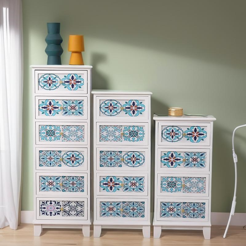 30cm40cm加厚整装实木五斗柜窄柜夹缝边柜床头储物柜客厅装饰小柜